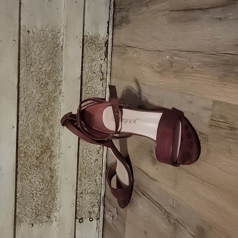 Burgundy heels